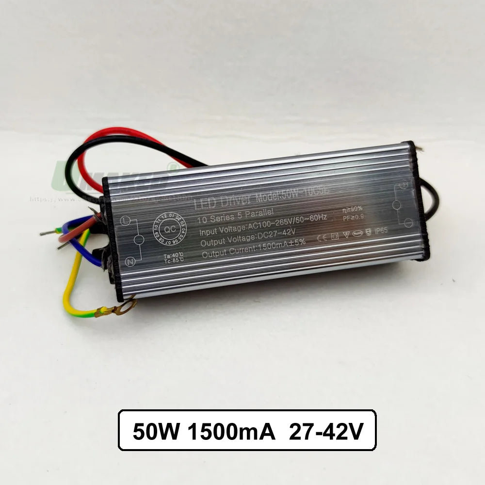 IP65 Waterproof LED Driver 10W 20W 30W 50W 60W 70W 80W 100W AC 85-265V DC 6-175V Floodlight