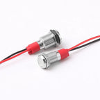 Metal LED Indicator Pilot Light Copper IP66 Waterproof 6mm 8mm 10mm 12mm Panel Mount AC DC 3-220V Red Yellow Blue Green White