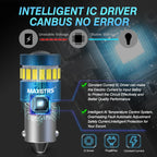 BA9S BAY9S BAX9S LED Bulb 2-Pack 10W Canbus 3030+3014 300lm 12V-24V Interior Parking