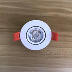 LED Recessed Spotlight 1.5W 3W 8 Degree Narrow Beam Bridgelux CRI 85 D68mm 50-63mm Cutout DC 12-24V or AC 85-265V Silver Gold Black Wine Cabinet