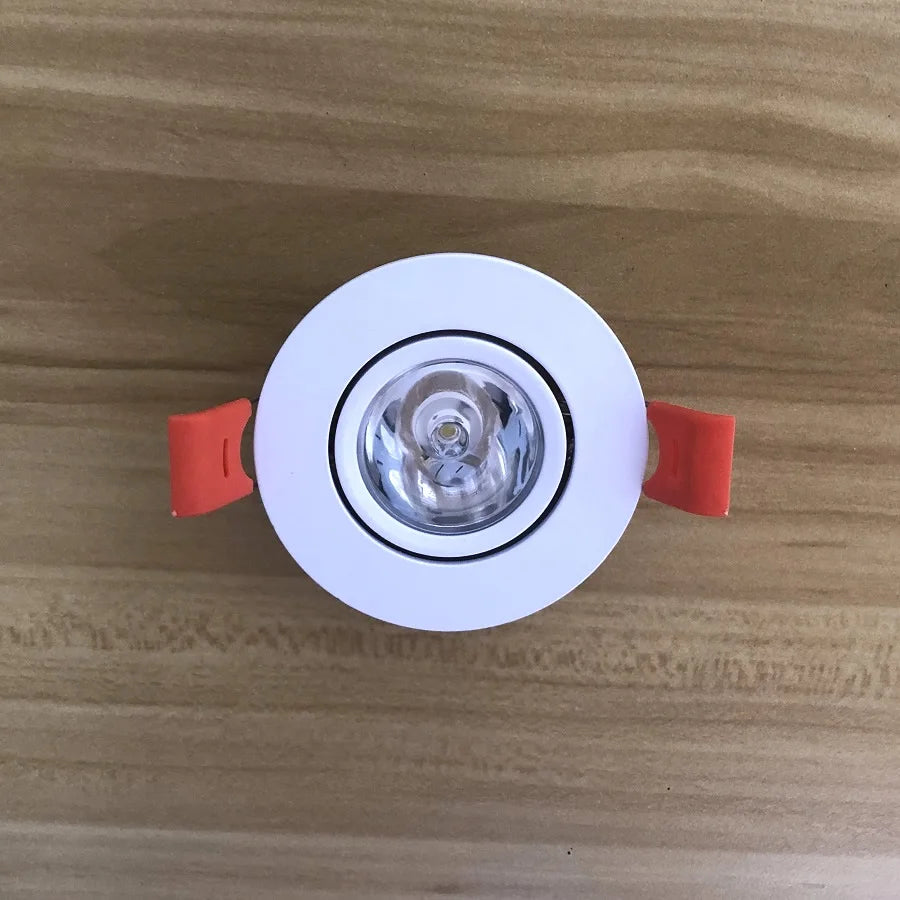 LED Recessed Spotlight 1.5W 3W 8 Degree Narrow Beam Bridgelux CRI 85 D68mm 50-63mm Cutout DC 12-24V or AC 85-265V Silver Gold Black Wine Cabinet