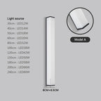 IP65 LED Linear Wall Light Brushed Stainless Steel Acrylic 30cm to 240cm AC 85-265V Outdoor Garden Villa Balcony Wall Washer
