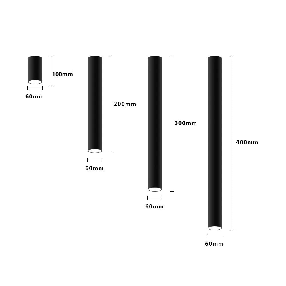 Dimmable Downlight Long Tube Surface Mounted Modern 7W 12W Led Spot Light Indoor Living Room Kitchen Store Office Ceiling Lamp