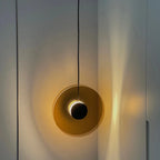 Nordic Minimalist Iron Glass Pendant Light D20 D28 D38cm Matte Black Warm Cool White AC 85-265V