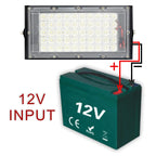50W DC 12-85V IP65 LED Portable Flood Light 5000lm CRI 85+ 180° SMD2835 Battery Connect