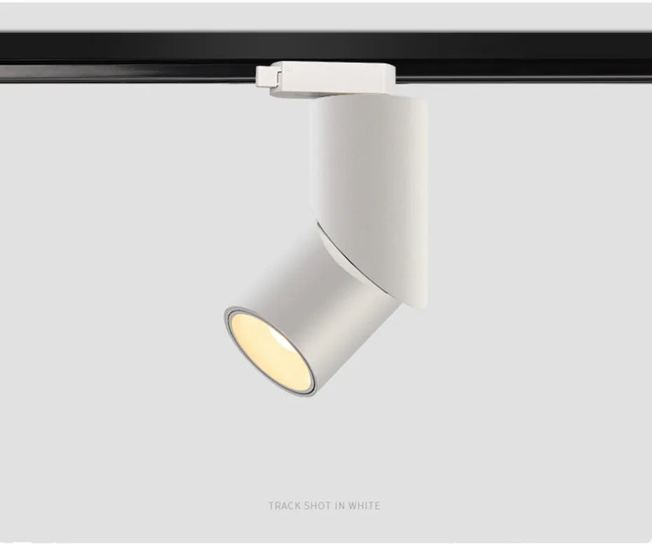 Dimmable Rotating COB LED Downlight 9W 12W 15W 18W 24W Die Cast Aluminum Knob Switch IP52 AC 85-265V Ceiling and Rail Mount