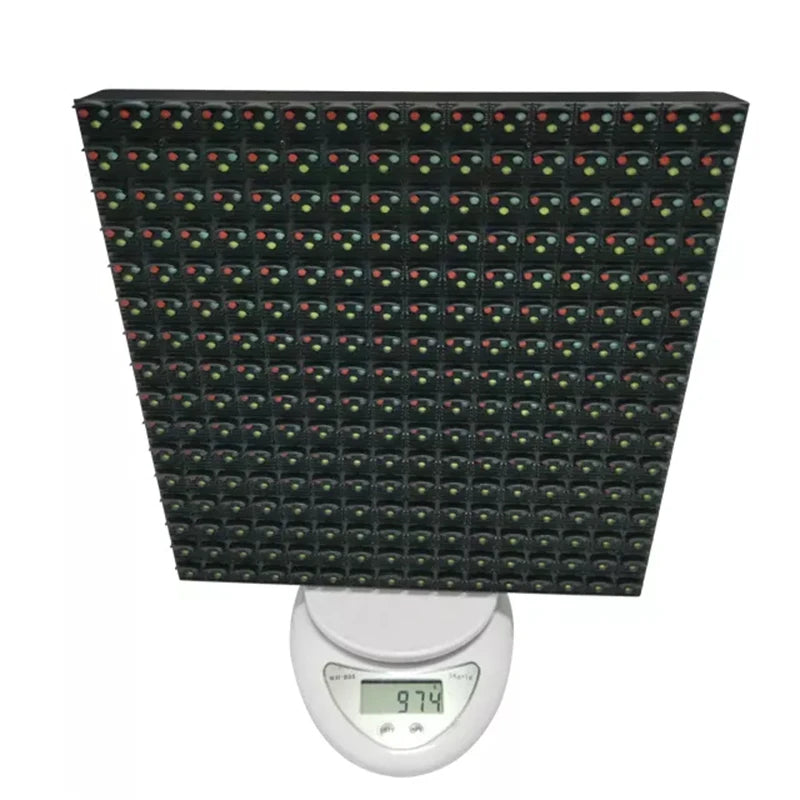 P16 DIP RGB LED Module Panel 256x256mm IP65 Outdoor Video Wall Display 35W 7500 cd/m2 HUB75 Static Scan 16x16 Pixels