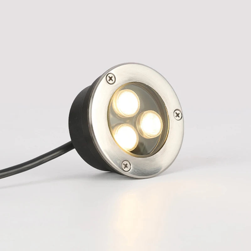 IP67 LED Underground Ground Light 2W 6W 10W 12W 18W SMD 3030 Stainless Steel Die Cast Aluminum 30 Degree AC 85-265V or DC 12-24V Warm White Cool White