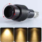 E27 COB LED Spotlight 5W 7W 10W 12W Adjustable Zoom 15-60 Degree 3 Colors AC 85-240V