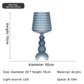 Italian Designer Hollowed Acrylic Floor Lamp E27 500x1650mm AC 110-240V White Black Blue