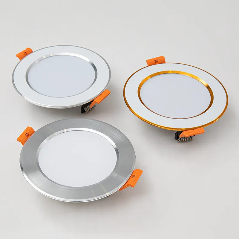 Recessed LED Downlight 5W 7W 9W 12W 15W Dimmable 3-Color Switch 110-240V Epistar