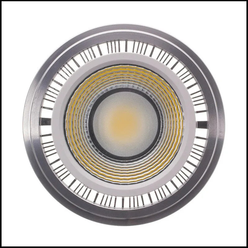 AR111 QR111 COB LED Spotlight 10W 15W G53 GU10 CRI 90+ 90-100lm/W 60° Dimmable AC 85-265V