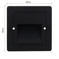3W IP65 LED Recessed Stair Step Light AC 100-240V Sand White Black Gray 50,000hr Wall Lamp