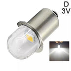 P13.5S LED Flashlight Replacement Bulb 0.5W DC 6V 12V 120 Degree SMD 2835 Warm White 3000K Cool White 6000K 50000 Hours Torch Upgrade
