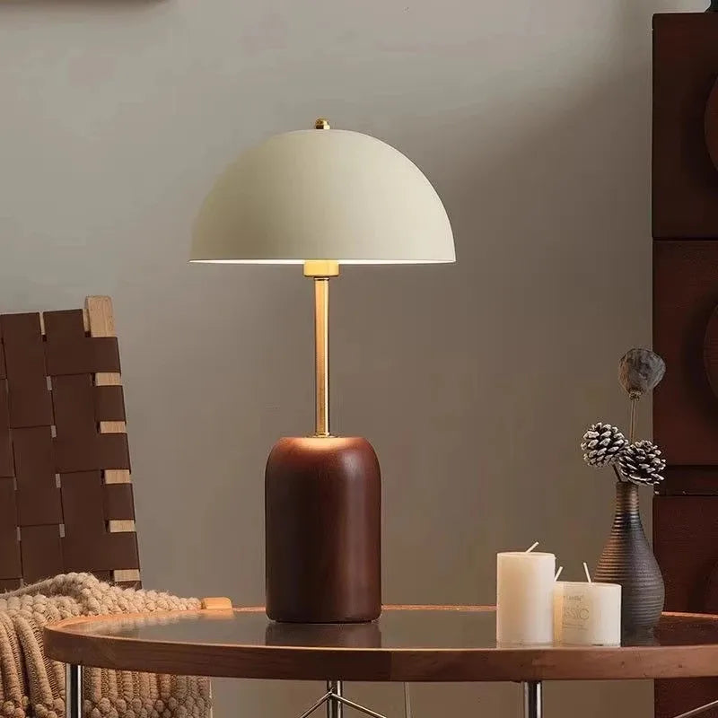 Vintage French Style Table Lamp E14 Iron ABS Shade Button Switch AC 90-260V Study Bedroom