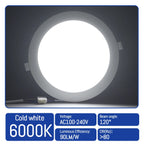 4-Pack LED Recessed Downlight 6W-24W No Flicker 3000K 4000K 6000K AC 110-260V Kitchen