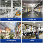 UFO LED High Bay Light 100W 150W 200W SMD2835 IP66 110-120lm/W 6000K AC 110-265V Warehouse