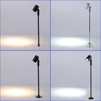 3W Surface-Mounted LED Showcase Spotlight Adjustable AC 110-240V Jewelry Display Aluminum