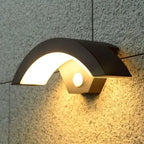 18W 24W IP65 LED Outdoor Wall Lamp Motion Sensor 2-6m AC 85-265V Warm Cool White Brushed Nickel