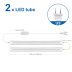50cm LED Tube Light T5 15W T8 25W SMD2835 CRI 80 Warm Neutral Cool White AC 85-265V