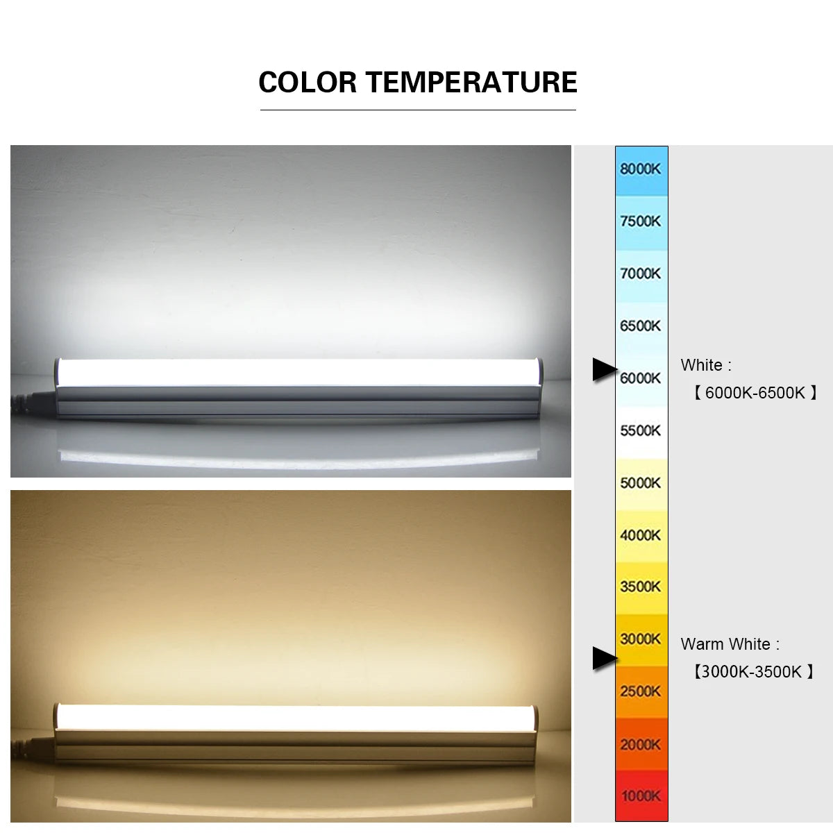 LED T5 T8 Tube Light 6W 8W 10W 12W 30cm 60cm SMD2835 No Adapter CRI 80+ 85-265V