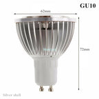 PAR20 COB LED Spotlight 3W 5W 7W E27 GU10 B22 E14 CRI 72+ 120° AC 85-265V Black Silver