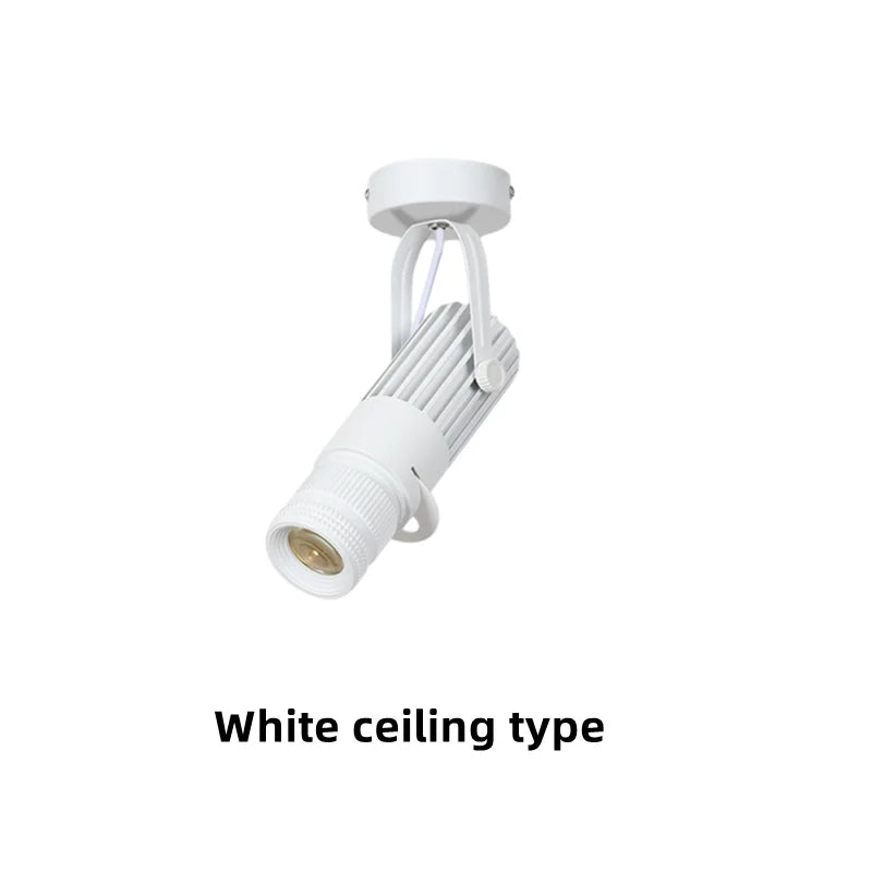 Surface-Mounted COB LED Spotlight 10W 20W 30W 40W 90-100lm/W AC 85-265V Black 3-Color