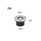 IP67 LED Underground Ground Light 2W 6W 10W 12W 18W SMD 3030 Stainless Steel Die Cast Aluminum 30 Degree AC 85-265V or DC 12-24V Warm White Cool White