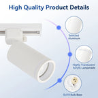 GU10 LED Track Spotlight Surface-Mounted Ceiling Lamp AC 90-260V 10-15m² Kitchen Dining