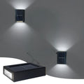 Solar Up Down Wall Washer Light IP65 Waterproof Outdoor Garden Porch Yard Lamp