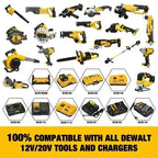 LED Work Light 3 4 5 8 Inch Rotating Cordless 3030 LED Aluminum Dewalt 18V Battery