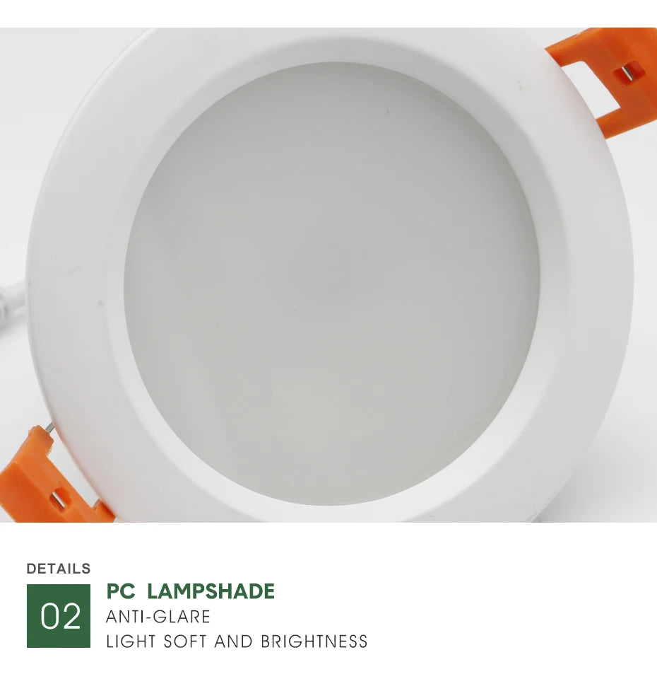 Modern IP65 Waterproof LED Ceiling Spotlight Fixture