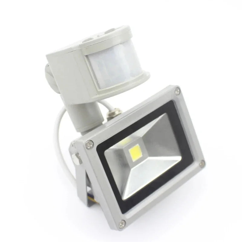 IP55 PIR Motion Sensor LED Flood Light 10W DC 12V 800lm 120 Degree CRI 80 Aluminum Warm White Cool White Adjustable Sensitivity Timer