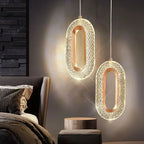 Modern LED Cord Pendant Light Aluminum Iron Gold Plated Single AC 90-260V Living Dining