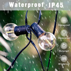 G40 LED Globe String Lights IP44 0.6W/Bulb 9m-26m Warm White 3000K AC 110V 220V Connectable
