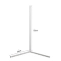 LED Corner Floor Lamp 16-20W DC 12V AC 100-240V 142cm 5050 120 LED Touch Switch Aluminum Iron Acrylic White Black Warm White Cool White Remote