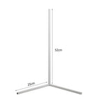 LED Corner Floor Lamp 16-20W DC 12V AC 100-240V 142cm 5050 120 LED Touch Switch Aluminum Iron Acrylic White Black Warm White Cool White Remote