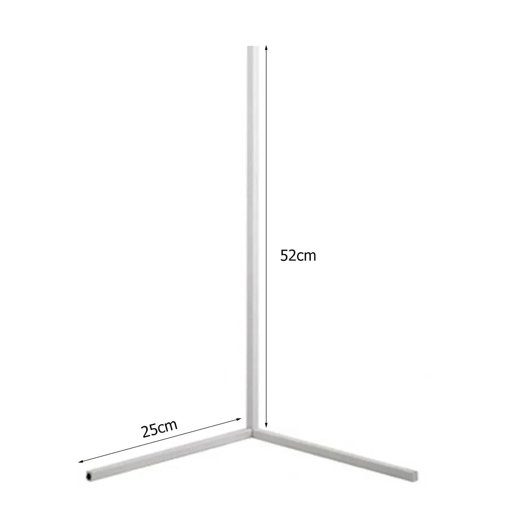 LED Corner Floor Lamp 16-20W DC 12V AC 100-240V 142cm 5050 120 LED Touch Switch Aluminum Iron Acrylic White Black Warm White Cool White Remote