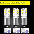 Gtinthebox BA9S BAX9S BAY9S H21W LED Bulb 10-SMD3030 500lm 2W Canbus 12-24V 2-Pack