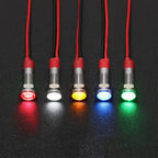 6mm LED Metal Indicator Light DC 3V 5V 6V 12V 24V AC 220V Waterproof Red Yellow Blue Green White