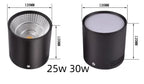 COB LED Recessed Downlight 7W 9W 12W 15W 18W 21W 25W 30W Die Cast Aluminum CRI 90 60 Degree Dimmable Knob Switch AC 85-265V Warm White Natural White Cool White