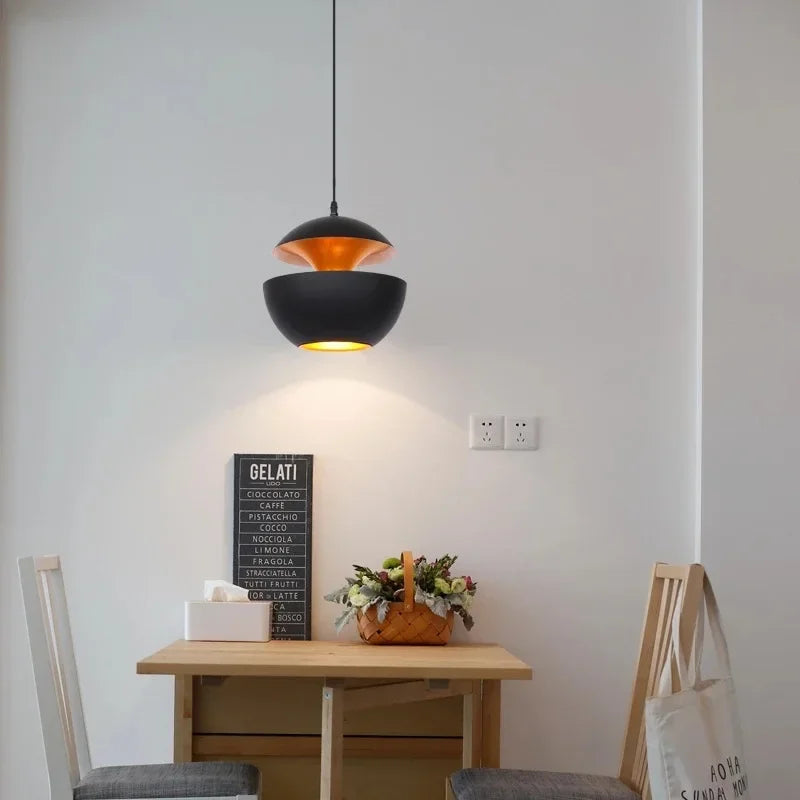 Modern Nordic Pendant Light E26 E27 Aluminum Chandelier D25cm D35cm Living Dining Room