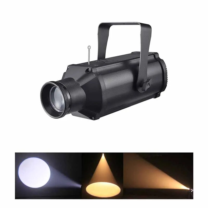 100W RGBW LEKO Profile Stage Spotlight Manual Iris Focus DMX512 Remote Sound AC 110-240V