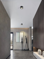 Dimmable COB LED Surface Mounted Downlight 5W 7W 9W 12W 15W 20W Frosted Aluminum Knob Switch IP42 AC 85-265V Ceiling Spot
