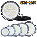 UFO LED High Bay Light 100W 150W 200W 300W SMD2835 IP65 6000-6500K AC 85-265V Warehouse