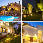 Solar LED Outdoor Spotlight IP65 RGB Warm White Cool White Garden Pathway Wall Lamp 6V 5W