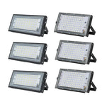 LED Flood Light 50W 100W SMD2835 CRI 85+ 180° IP65 AC 110-240V Warm Cool White 2-Year