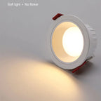 Recessed Anti-Glare LED Downlight 5W 7W 9W 12W 15W 18W 24W 30W Aluminum Dimmable CRI 90 IP42 AC 85-265V Ceiling Spot Driver Included
