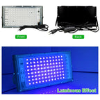 50W 100W UV LED Flood Light 395-400nm IP65 AC 110-220V US EU Plug Party Stage Blacklight