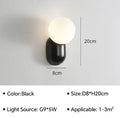 Nordic Macaron LED Wall Sconce G9 Resin Frosted Glass 4 Colors Touch Switch 90-260V